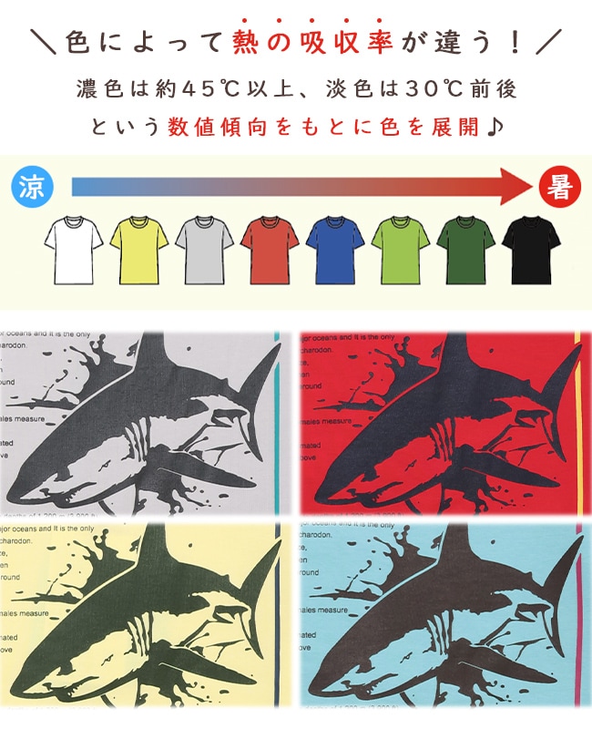 クリフメイヤー[公式] 遮熱プリントTEE(ホホジロザメ) KIDS J2555604