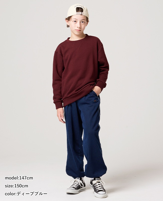 クリフメイヤー[公式] 裏起毛カットデニムラインパンツ KIDS J2617106