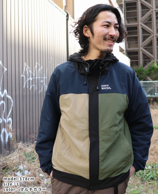 KRIFF MAYERボリューム ネック アクティブ フード ジャケット KRIFF MAYER クリフメイヤー ジャケット ボリュームネック