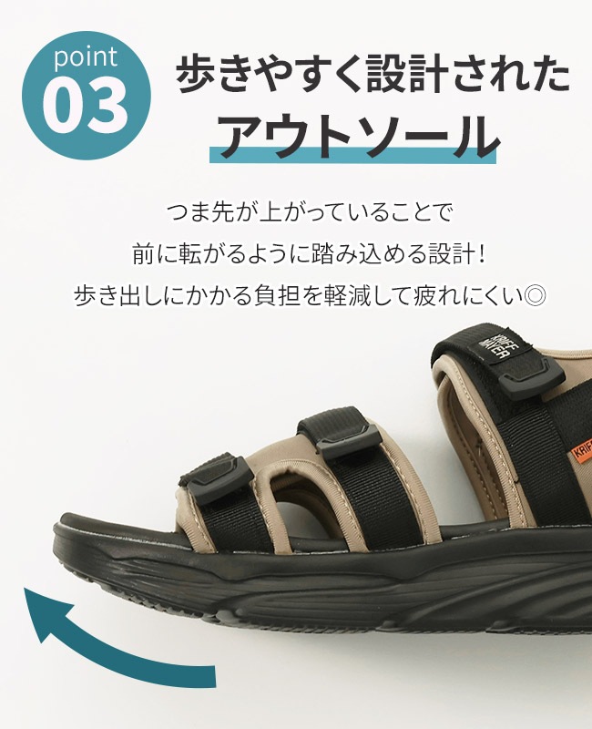 クリフメイヤー[公式] スポーツサンダル MENS KRI-9927