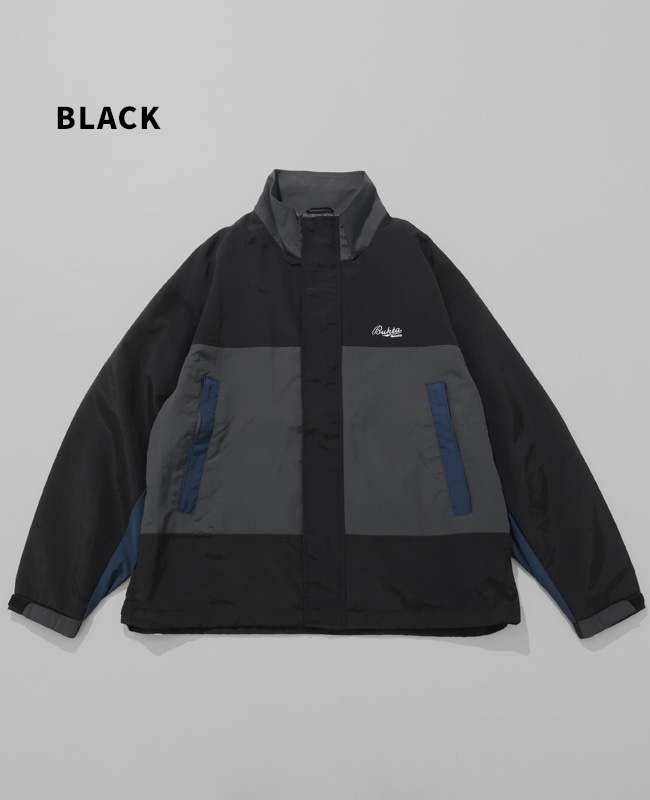 バクタ(BUKTA)レトロナイロンスタンド ジャケット BU2525131:19:BLACK(Men’s) Bukta レトロスタンドジャケット MENS BU2525131 | MENS メンズ