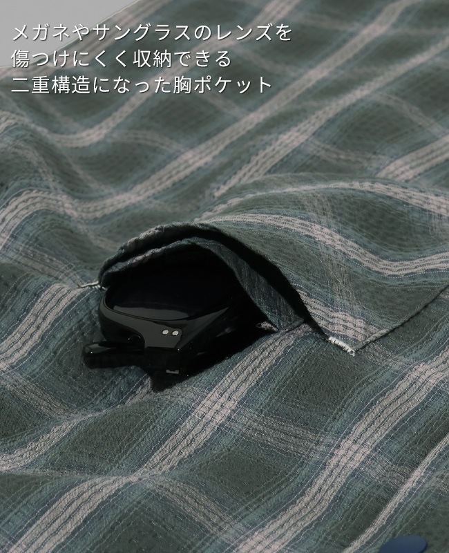 Bukta スナップボタン5分袖シャツ MENS BU2545134