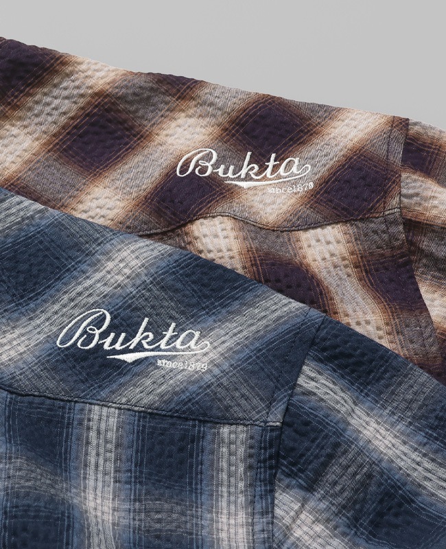 Bukta スナップボタン5分袖シャツ MENS BU2545134