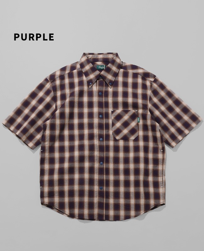 Bukta スナップボタン5分袖シャツ MENS BU2545134