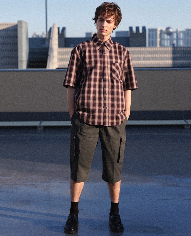 Bukta スナップボタン5分袖シャツ MENS BU2545134