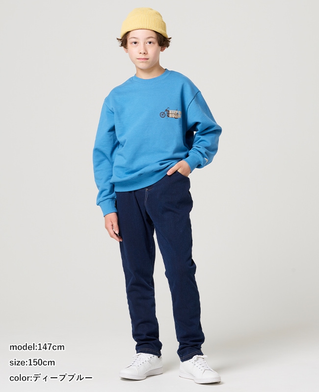 クリフメイヤー[公式] 裏起毛カットデニムパンツ KIDS J2617107