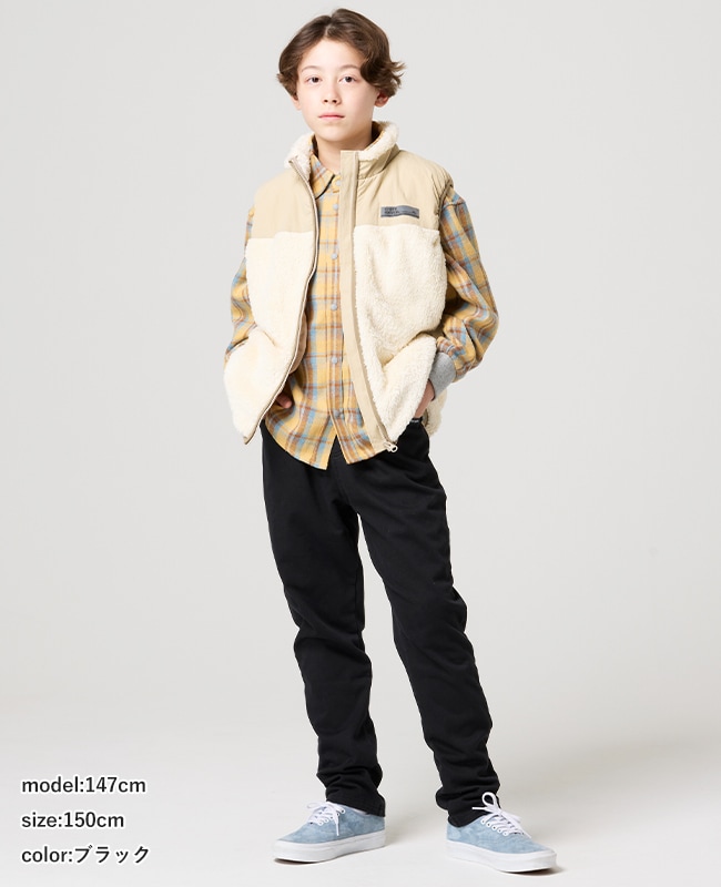 クリフメイヤー[公式] 裏起毛カットデニムパンツ KIDS J2617107