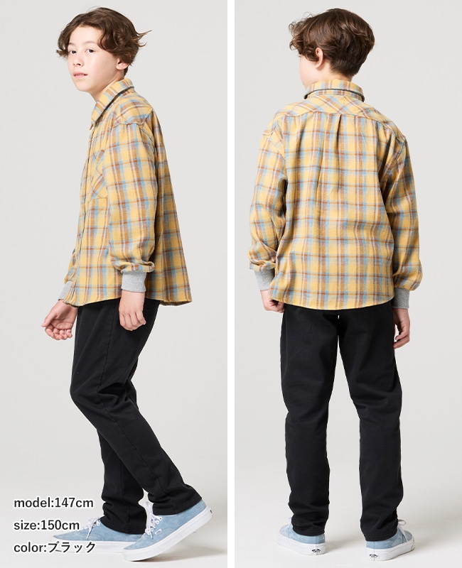 クリフメイヤー[公式] 裏起毛カットデニムパンツ KIDS J2617107