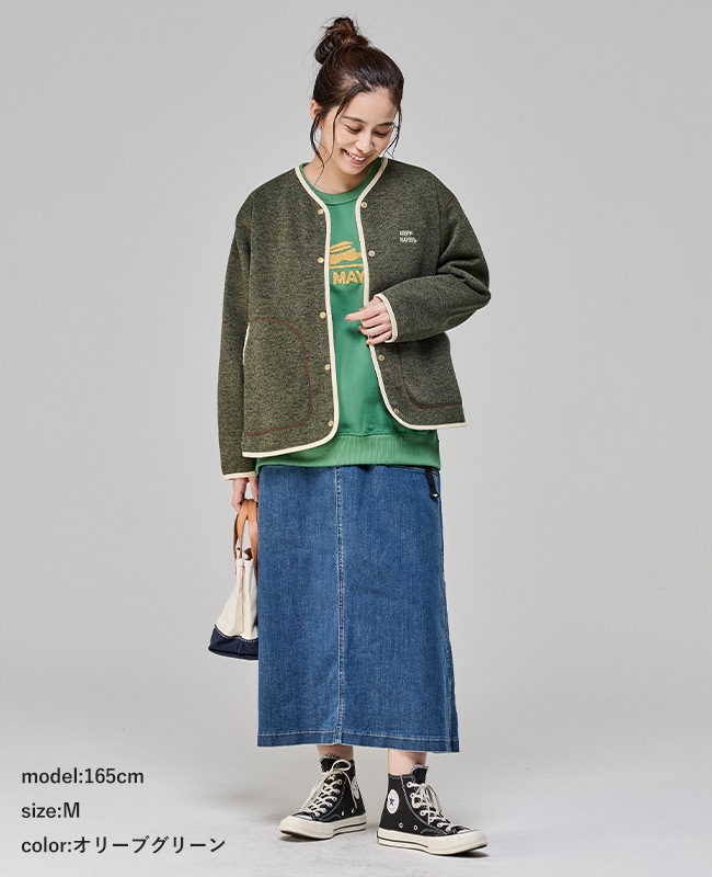 クリフメイヤー[公式] ニットフリースカーデ LADYS W2525123