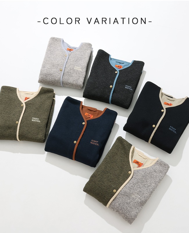 クリフメイヤー[公式] ニットフリースカーデ LADYS W2525123