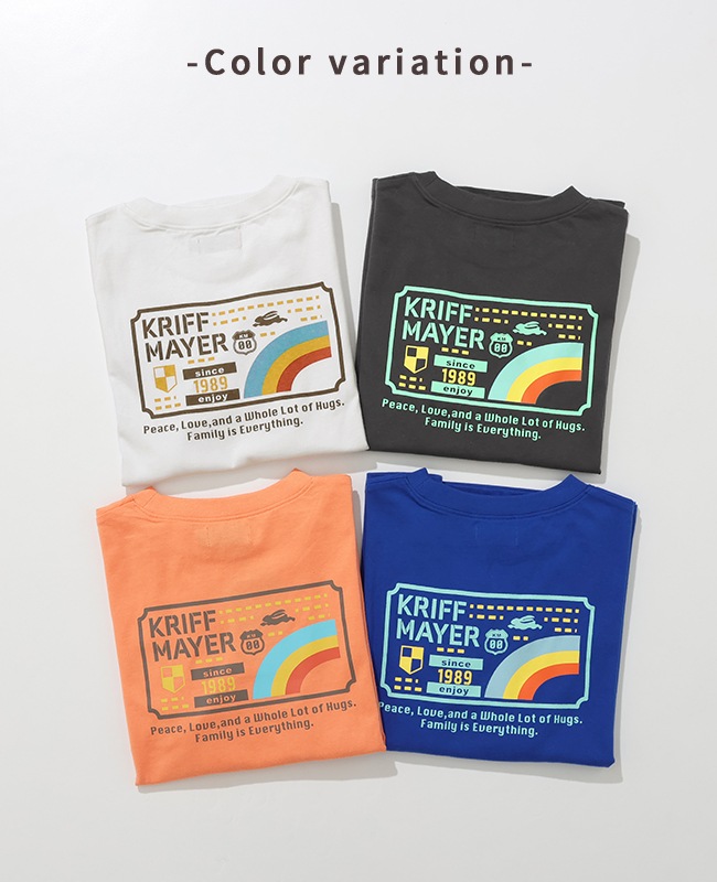 クリフメイヤー[公式] 楽LUCKロンT(虹) KIDS J2536315