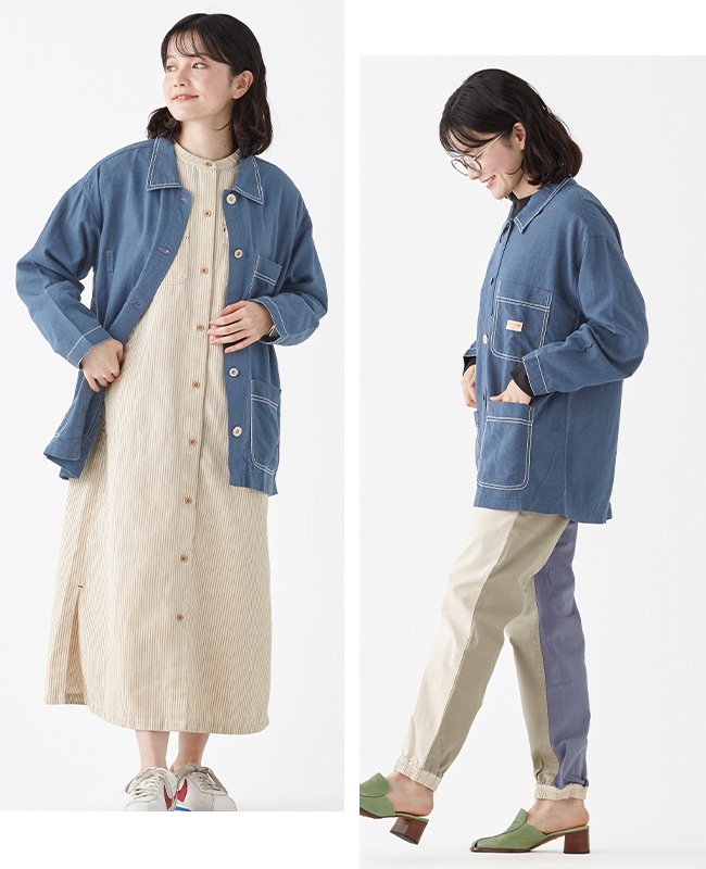 クリフメイヤー[公式] カバーオールシャツジャケット LADYS W2435105