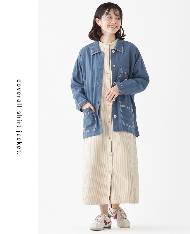 クリフメイヤー[公式] カバーオールシャツジャケット LADYS W2435105
