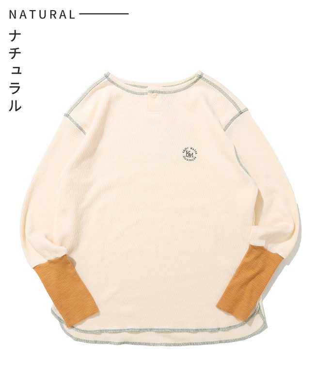 クリフメイヤー[公式] ハニカムワッフル袖切替ロンT LADYS W2537818