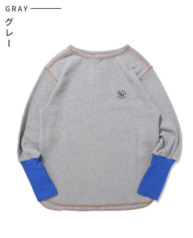 クリフメイヤー[公式] ハニカムワッフル袖切替ロンT LADYS W2537818