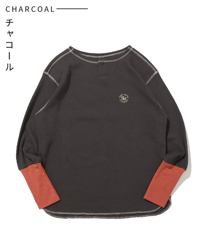 クリフメイヤー[公式] ハニカムワッフル袖切替ロンT LADYS W2537818