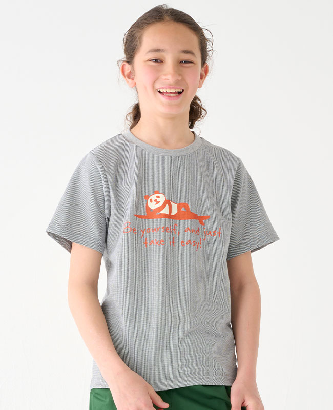 クリフメイヤー[公式] さらっとプリントT（だらパンダ） KIDS 2357833K