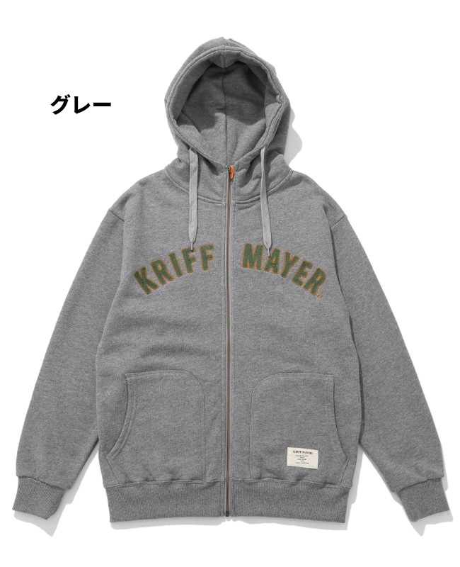 クリフメイヤー[公式] ざっくり裏毛刺繍ジップパーカー MENS 2517803