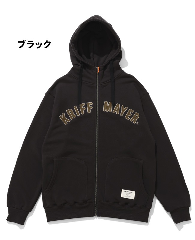クリフメイヤー[公式] ざっくり裏毛刺繍ジップパーカー MENS 2517803