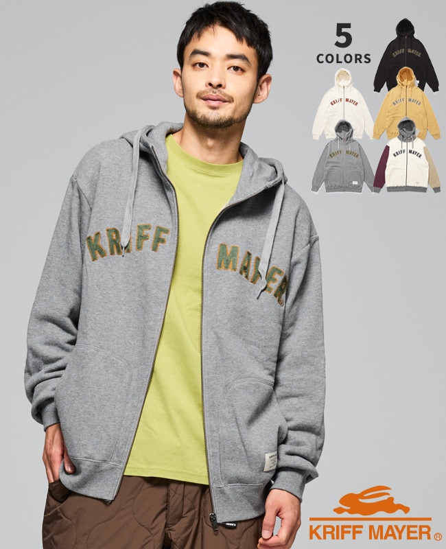 クリフメイヤー[公式] ざっくり裏毛刺繍ジップパーカー MENS 2517803