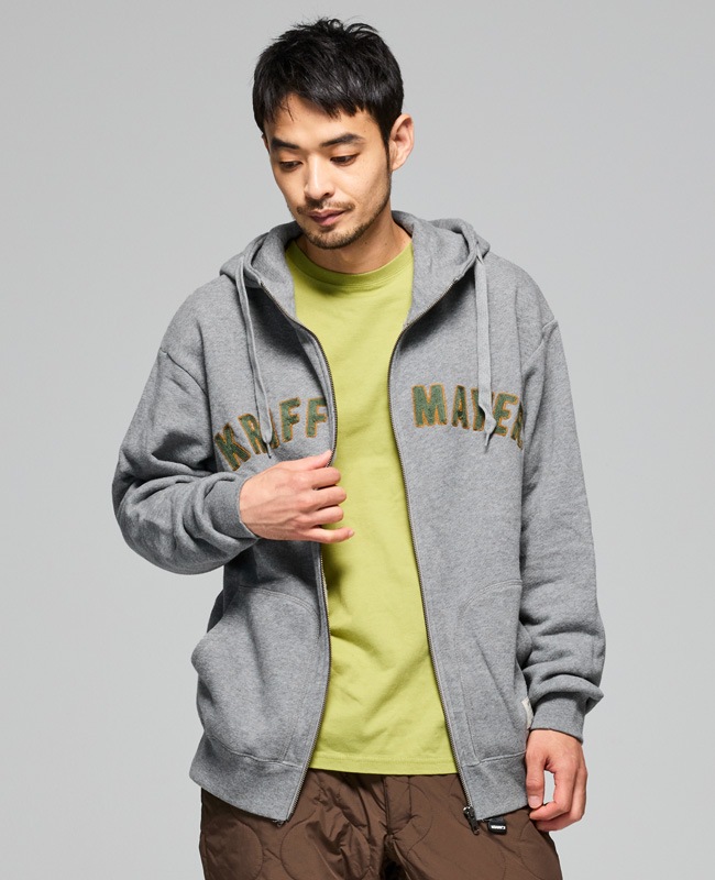 クリフメイヤー[公式] ざっくり裏毛刺繍ジップパーカー MENS 2517803