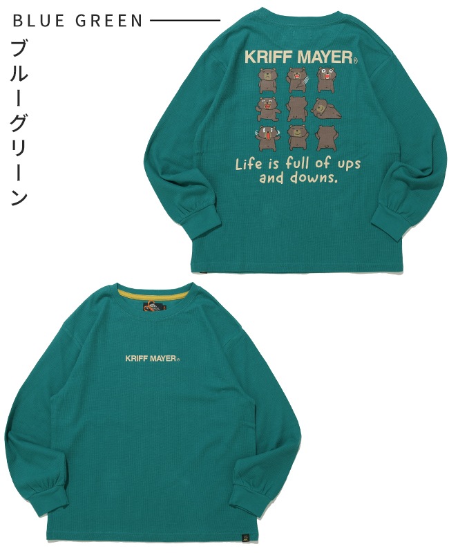 クリフメイヤー[公式] WフェイスプリントロンT(クマ) KIDS J2617830