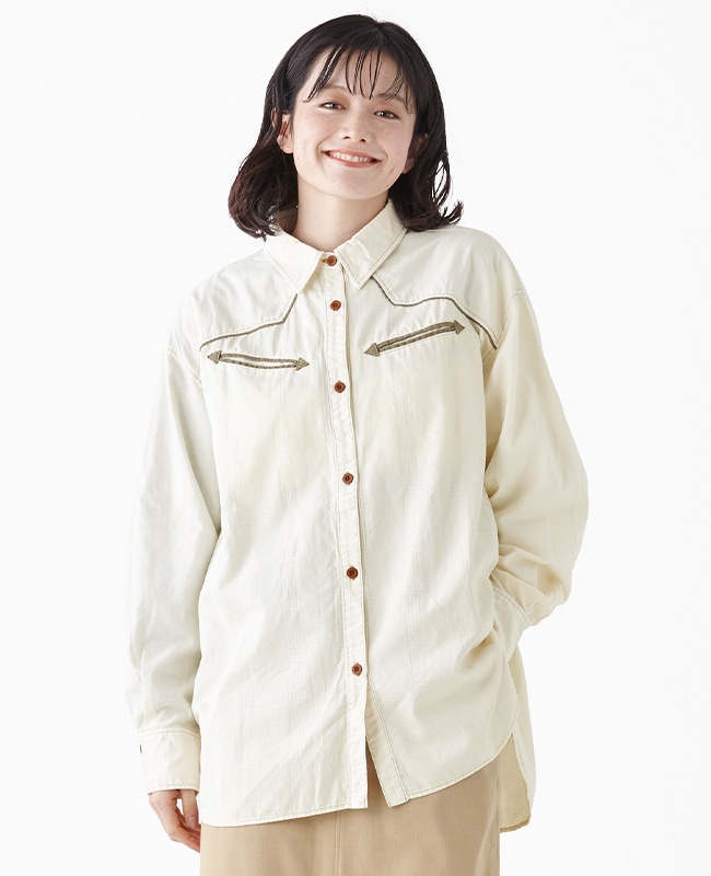 クリフメイヤー[公式] ウエスタンシャツチュニック LADYS W2434013