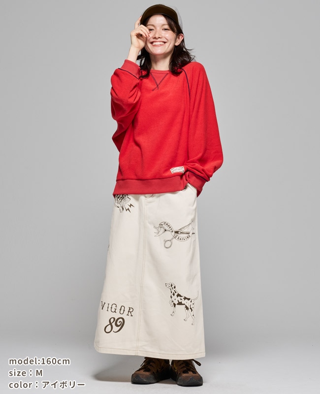 クリフメイヤー[公式] レタリングスカート LADYS W2515127