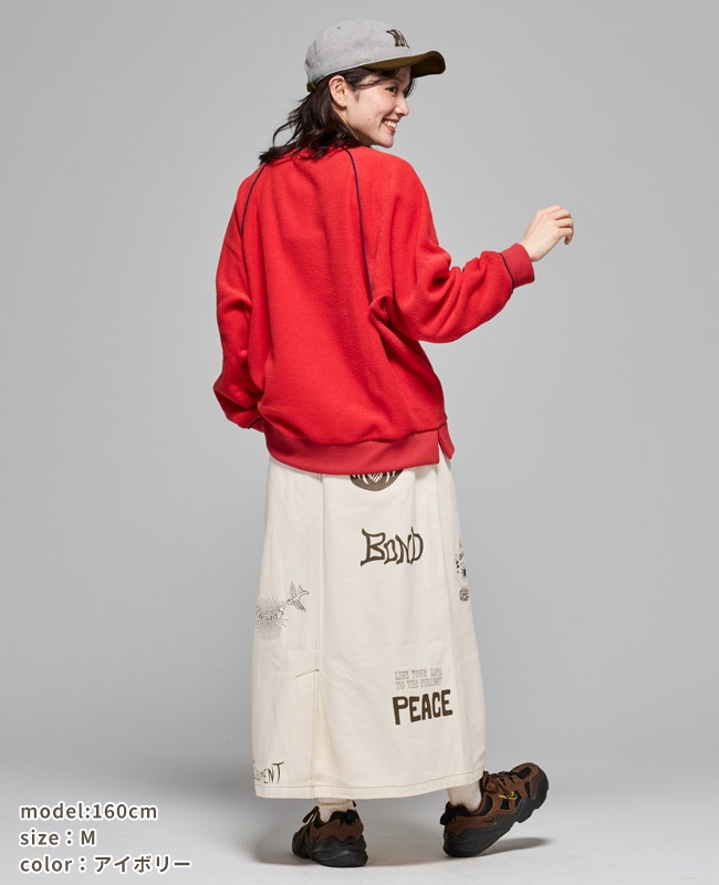 クリフメイヤー[公式] レタリングスカート LADYS W2515127