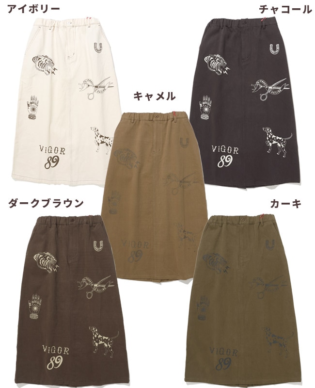 クリフメイヤー[公式] レタリングスカート LADYS W2515127 | LADYS