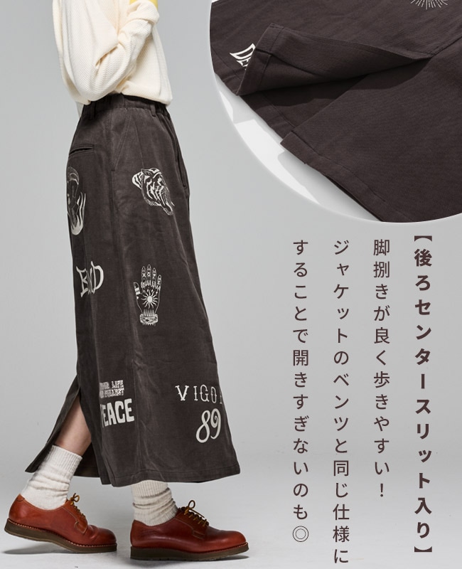 クリフメイヤー[公式] レタリングスカート LADYS W2515127