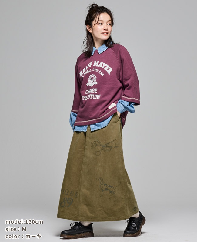 クリフメイヤー[公式] レタリングスカート LADYS W2515127