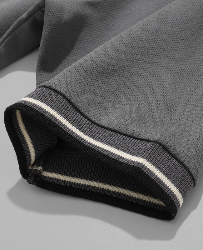 Bukta 速乾ラインリブ5分袖ポロシャツ MENS BU2545135
