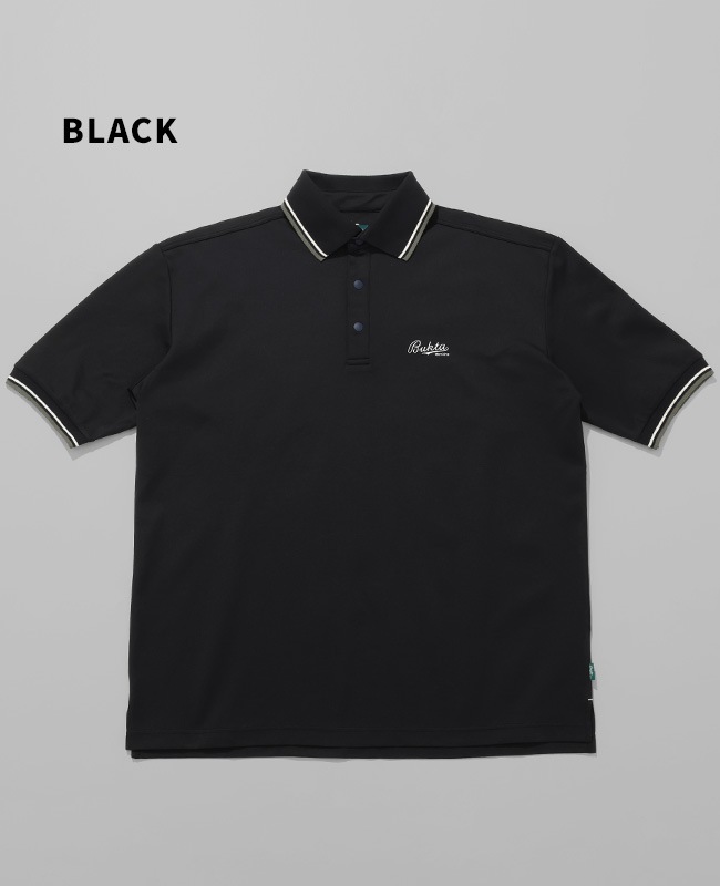 Bukta 速乾ラインリブ5分袖ポロシャツ MENS BU2545135
