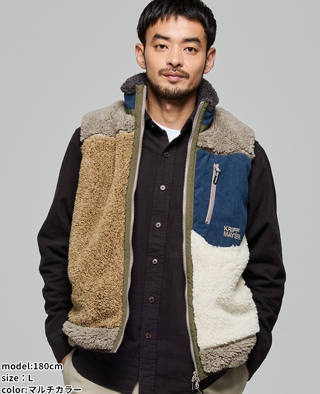 クリフメイヤー[公式] シャギーボアベスト MENS 2614402