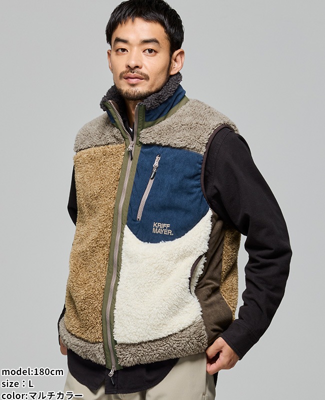クリフメイヤー[公式] シャギーボアベスト MENS 2614402