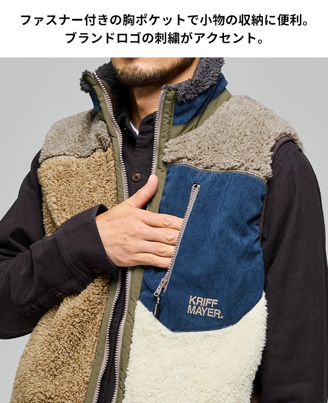 クリフメイヤー[公式] シャギーボアベスト MENS 2614402