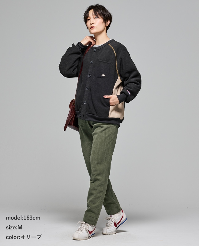 クリフメイヤー[公式] 裏フリースコーデュロイベイカーパンツ LADYS W2515126