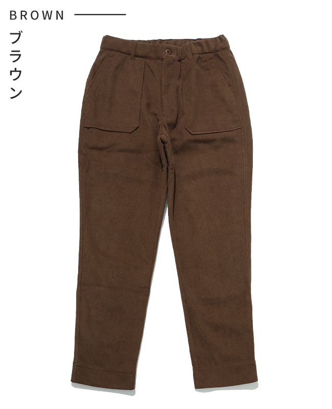 クリフメイヤー[公式] 裏フリースコーデュロイベイカーパンツ LADYS W2515126