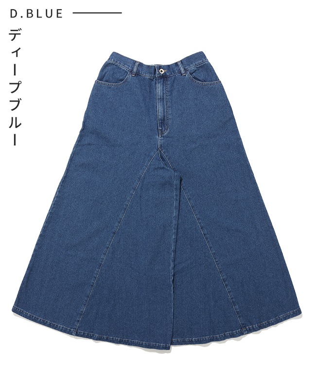 クリフメイヤー[公式] ワイドフレアデニムパンツ LADYS W2614000