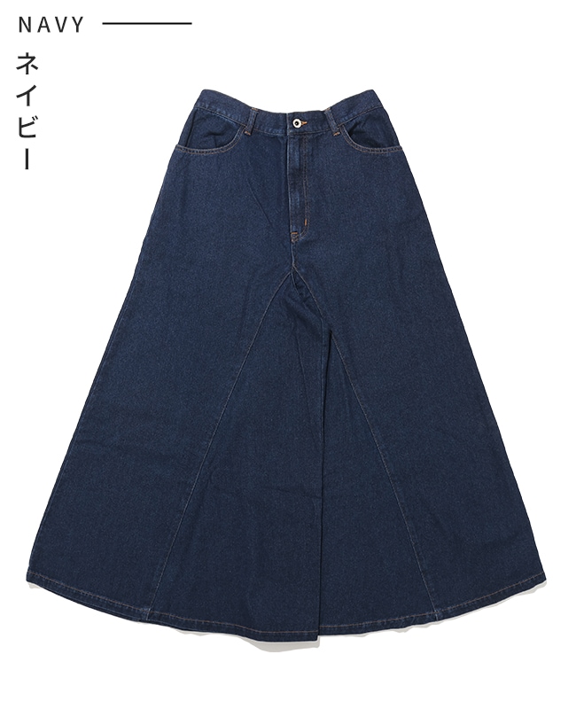クリフメイヤー[公式] ワイドフレアデニムパンツ LADYS W2614000