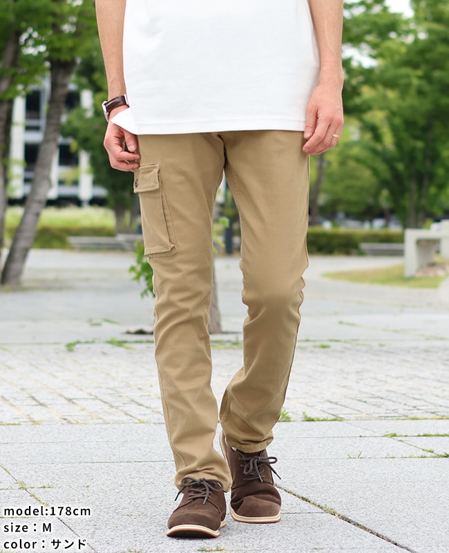 クリフメイヤー[公式] ストレッチツイルスリムカーゴパンツ MENS