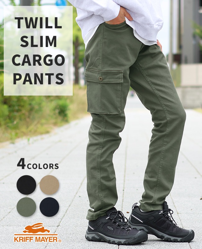 クリフメイヤー[公式] ストレッチツイルスリムカーゴパンツ MENS