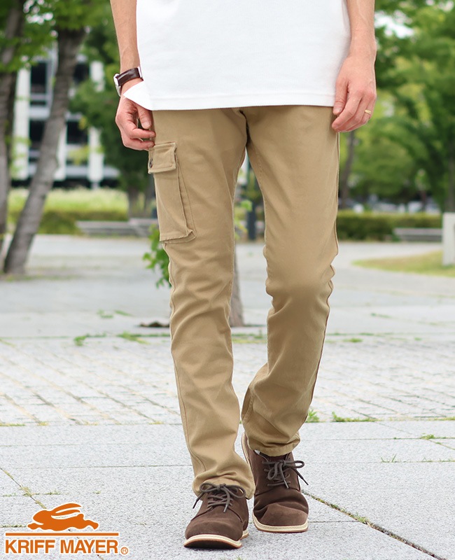 クリフメイヤー[公式] ストレッチツイルスリムカーゴパンツ MENS