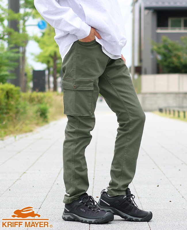クリフメイヤー[公式] ストレッチツイルスリムカーゴパンツ MENS