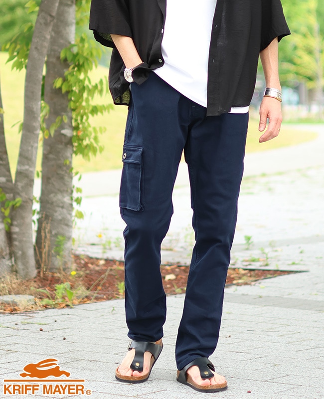 クリフメイヤー[公式] ストレッチツイルスリムカーゴパンツ MENS