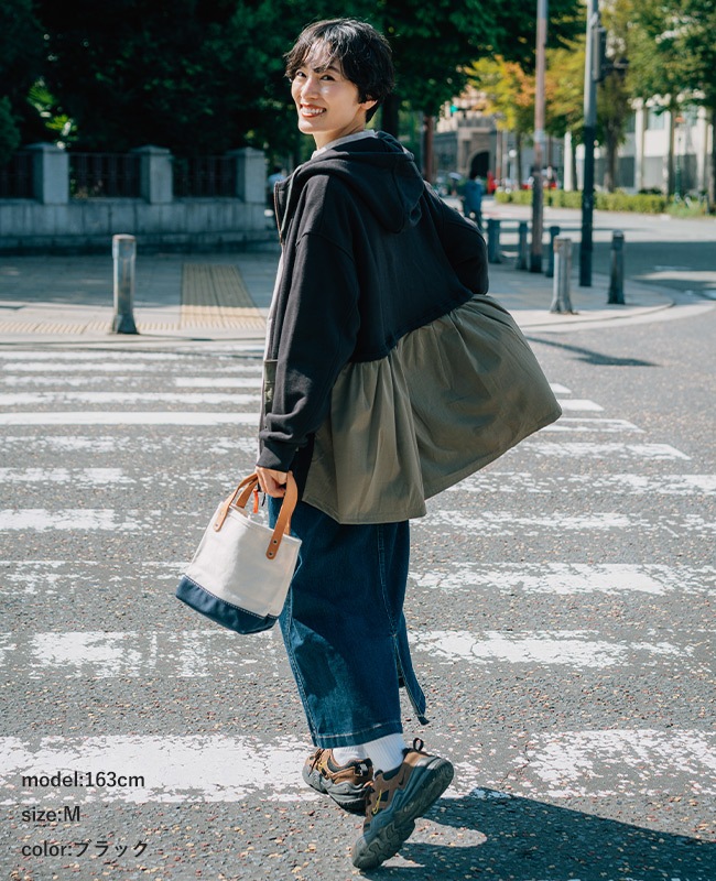 クリフメイヤー[公式] 異素材切替ざっくり裏毛ジャケット LADYS W2517826