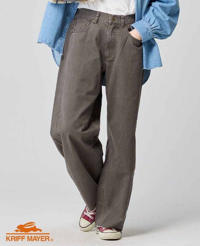 クリフメイヤー[公式] ユーズド風カラーパンツ LADYS W2535121