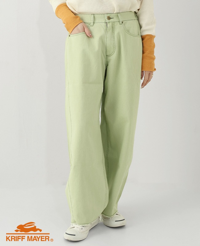 クリフメイヤー[公式] ユーズド風カラーパンツ LADYS W2535121