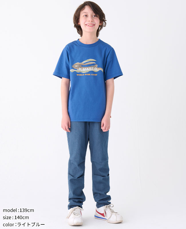 クリフメイヤー[公式] ハイメッシュデニムパンツ(テーパード) KIDS 2349310K